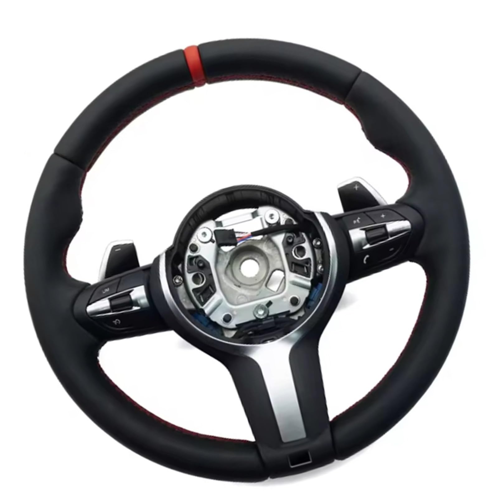 レッド　ステアリング Amazon | 車のステアリングホイール部品 Compatible With For 3 5
